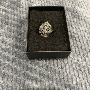 Silver Floral Ring